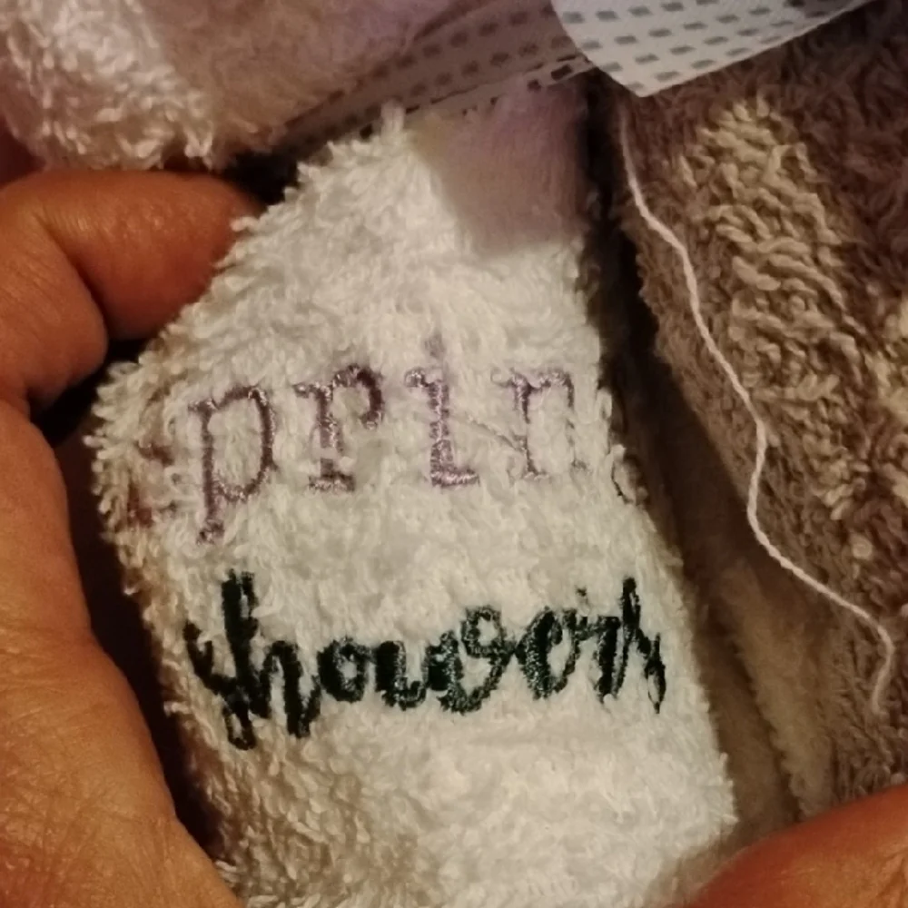 2 Sets Of 6 Washcloths Embroidered With Spring Showers NWT